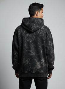 Sudadera con Capucha al por Mayor, MOQ Bajo, Lavado Ácido, Logotipo Personalizado, Estilo Vintage, Oversize, 100% Algodón, Felpa, Streetwear para Hombre - Product Image 4