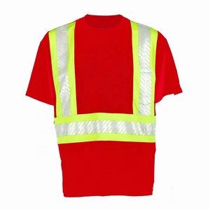 Camiseta de Seguridad de Alta Visibilidad, Reflectante, Ropa de Trabajo, Poliéster, para Construcción de Carreteras y Patrullaje 2026 - Product Image 1