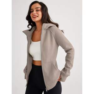 Chaquetas de Forro Polar Personalizadas para Mujer, Sudaderas Extra Grandes con Cierre para Otoño, Moda de Invierno y Suéteres - Product Image 5