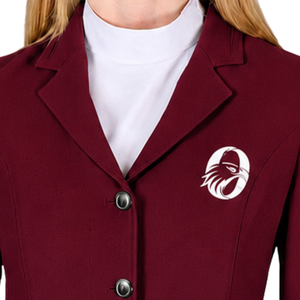 <b>Burgundy</b> Equestrian <b>Jacket</b> for <b>Women</b> Slim Fit Riding Blazer Elegant Horse Riding Competition Coat Custom OEM Wholesale Apparel - Product Image 6