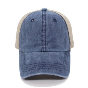 Casquettes unisexes toutes saisons effet vieilli, casquette de baseball 5 panneaux de haute qualité fabriquée au Pakistan pour le sport, vente en gros - Casquette ajustée - Product Image 3