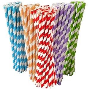 Pailles en papier kraft biodégradables écologiques Accessoires de bar pour thé à bulles Pailles jetables emballées individuellement - Product Image 5