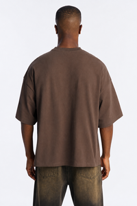 Manufacturer Custom Oversized Drop Shoulder <b>Men's</b> <b>shirts</b> Premium Cotton Spandex Blend O-Neck Plain Casual Streetwear Wholesale - Product Image 3
