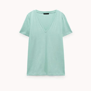 เสื้อยืดแฟชั่นสตรีทแวร์แขนสั้นทันสมัยใส่สบายทรงหลวมสไตล์ลำลองประจำวันปี 2026 OEM ทรงปกติ - Product Image 5