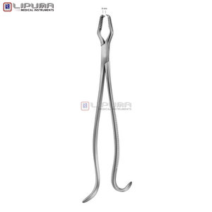 Pinzas para Sujetar Huesos LANE de 330 mm (13 1/8 pulgadas) con Mandíbula de 9 mm, Quirúrgicas, Ortopédicas, para Manipulación Segura de Huesos, Manuales, de Acero Inoxidable - Product Image 4