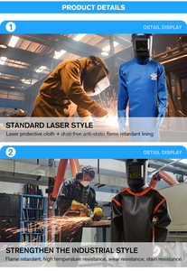 <span class=keywords><strong>Traje</strong></span> <span class=keywords><strong>de</strong></span> Protección Láser DMK Clase 4, <span class=keywords><strong>Traje</strong></span> Resistente a las Llamas y a la <span class=keywords><strong>Radiación</strong></span> para Soldadura y Corte con Láser <span class=keywords><strong>de</strong></span> Fibra 1030-1080nm - Product Image 4