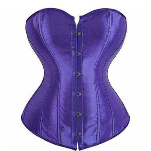 Corsé de lona de cuero negro personalizado, clásico, con varillas de acero, top moldeador de cintura, corsé de bondage, corsés de tela no tejida - Product Image 1