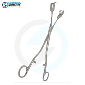 Pinzas Tenaculum Pratt de Acero Inoxidable de Grado Médico, Herramienta Quirúrgica para Uso en Ginecología y Obstetricia - Product Image 2