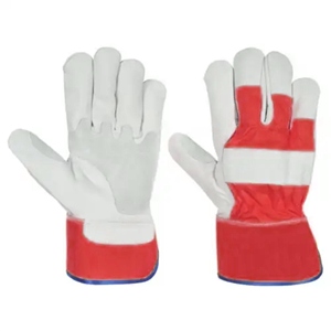 ถุงมือหนังวัวคุณภาพสูงบุผ้าฝ้าย สวมใส่สบาย ป้องกันไฟฟ้าสถิตย์ สำหรับงานอุตสาหกรรมและทำสวน - Product Image 4