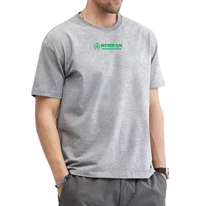 เสื้อยืดคอกลมแขนสั้นผู้ชายคุณภาพสูง ผ้าฝ้าย 100% พิมพ์ลายดิจิทัล สวมใส่สบายทรงหลวม น้ำหนัก 220 กรัม ป้องกันขนร่วง แห้งเร็ว - Product Image 6