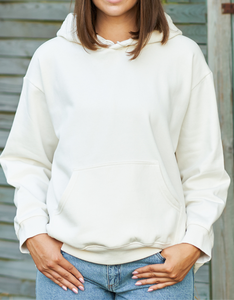 Sweats à capuche d'hiver pour femmes 280 GSM Polyester-Polaire de coton brodé et imprimé Techniques de lavage à l'acide Position du logo avant - Product Image 3