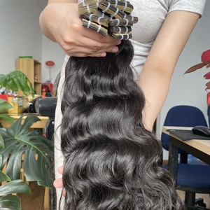 Bande de cheveux humains prête à être expédiée Extensions de cheveux cambodgiens - Product Image 2