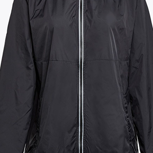 Veste de course unisexe grande taille, pliable, coupe-vent, hydrofuge, softshell, avec empiècements réfléchissants, fermeture éclair intégrale, pour sports de plein air - Product Image 4