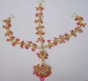 Indian Trendy Classic Choker Engagement Anniversary Wedding Party Gift <b>Set</b> Traditional <b>Crystal</b> Kundan Faux Pearl Alloy Gold - Product Image 5