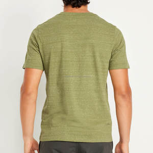 เสื้อยืดคอกลมสีพื้น 100% ผ้าฝ้าย สำหรับผู้ชายและผู้หญิง ทรงปกติ ไม่มีลาย - Product Image 5