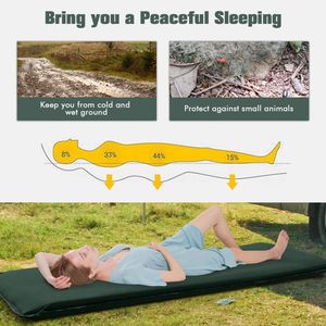 Lightweight Self-Inflating Folding Foam Sleeping Cot with <b>Storage</b> Bag for <b>Camping</b> - Product Image 4