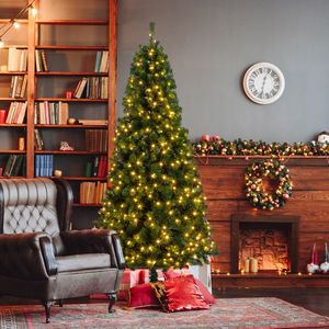 Albero di Natale Fai-da-Te da 1,8 m con 150 Luci Calde, 8 Modalità, 1050 Rami in Materiale PVC - Product Image 6