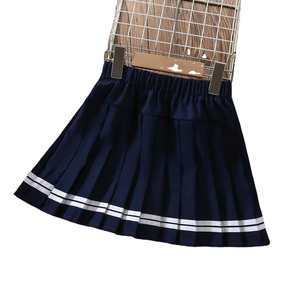 Jupe plissée unie décontractée pour femme, taille naturelle, violette, personnalisée, été, écologique, douce, respirante, avec doublure de sécurité, uniforme scolaire - Product Image 5