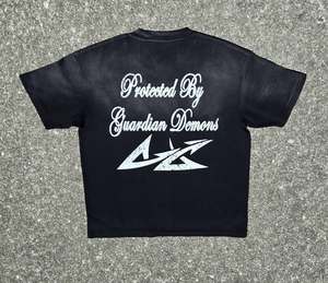 เสื้อยืดโอเวอร์ไซส์พิมพ์ลายตามสั่งสำหรับผู้ชายและผู้หญิง ผ้าฝ้าย เสื้อยืดสตรีทแวร์แบบยูนิเซ็กส์ - Product Image 4