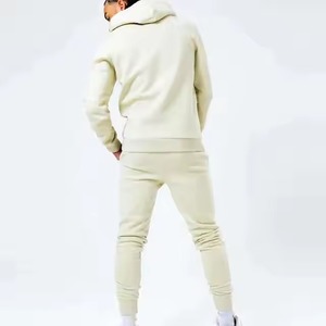 Heavyweight <b>Sweatshirts</b> Tracksuit French Terry Hoodie With String Fleece Tracksuit Cropped Hoodie Men Set - Product Image 2