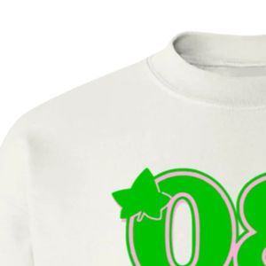 เสื้อสเวตเชิ้ตคอกลมสีขาว 08 ลายกราฟิกสาวสวย แขนยาว ปลายแขนริบ ผ้าฟลีซลำลองสำหรับผู้หญิง แฟชั่นสตรีทแวร์ - Product Image 3