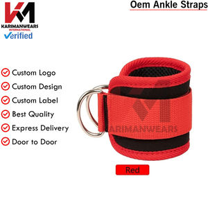 Correas de Tobillo Personalizadas con Acolchado Ergonómico para Protección del Tobillo Durante Ejercicios con Cables, Venta al Por Mayor, Alta Calidad, Fitness - Product Image 6