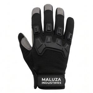 MALUZA INDUSTRIES Industrial Mechanic Safety <b>Gloves</b> Polyester Reinforced Cuff Anti-Slip Touchscreen <b>Moisture</b>-Wicking - Product Image 1