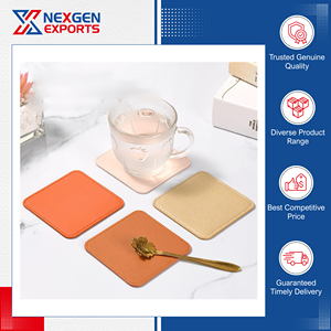Offre spéciale sur des sous-verres en cuir PU résistant à la chaleur de style moderne et luxueux de qualité supérieure pour la décoration de la maison - Product Image 3