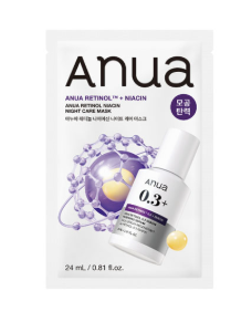 แผ่นมาส์กหน้า Anua Korean Skin Care Retinol Niacin Night Care บำรุงผิวตอนเย็น - Product Image 1