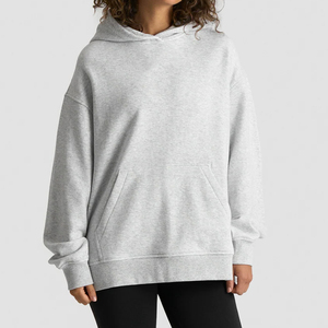 Fabricant OEM – Sweat à capuche oversize en coton de qualité supérieure pour femme, en polaire, sur mesure, couleurs unies, respectueux de l'environnement - Product Image 1