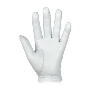 White Cabretta Leather Golf Glove Right Hand Breathable <b>Hook</b> And Loop Closure Unisex Sports Glove Size <b>S</b> - Product Image 4