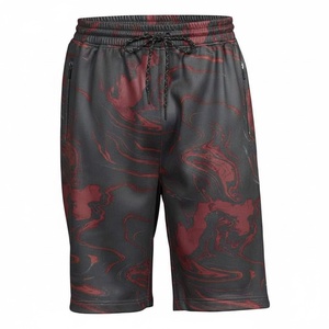 Shorts de jogging décontractés surdimensionnés pour hommes en toile 100% coton respirante et coupe-vent, avec logo brodé personnalisé, style streetwear - Product Image 1