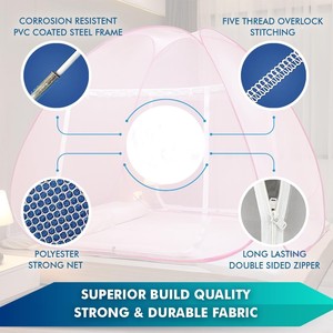 Moustiquaire pliante autoportante en polyester (moustiquaires pour lits Queen et King Size) - Product Image 5