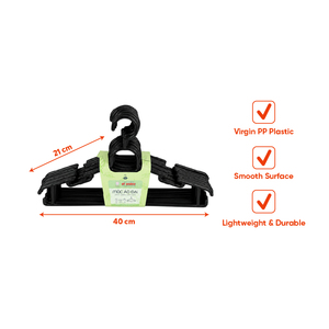 Cintres en plastique PP antidérapants avec encoches pour vêtements, ensemble de cintres pour boutiques, magasins de vêtements, supermarchés, et stations de lavage - Product Image 2