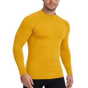 Camiseta de Compresión de Manga Larga para Hombre, Blanca, de Poliéster, de Secado Rápido, para Entrenamiento - Product Image 4
