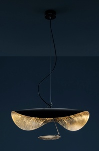 Modern Sculptural Gold <b>Leaf</b> Aluminum LED Pendant <b>Light</b> for Luxury Living Room Hotel Villa - Product Image 2