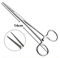 Handgereedschap Muggenforceps Staal Handmatig Huisdierharenklem Visserij Klemtang Epilatiegereedschap Gebogen Rechte Punt 12,5 16 18cm