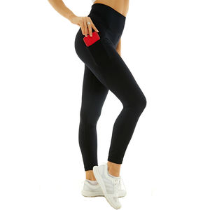Leggings de Yoga Personalizados al por Mayor para Mujer, Cintura Alta, con Bolsillo, Control de Abdomen, para Gimnasio, Fitness, Running, Entrenamiento, Pantalones Deportivos Elásticos - Product Image 4