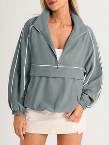 Sudadera con Cierre de Cremallera para Mujer, Protección Solar UPF 50+, Chaqueta Cortavientos Ligera para Correr, Senderismo y Actividades al Aire Libre, con Bolsillo - Product Image 1