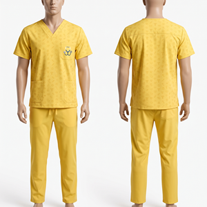 Conjunto de Uniforme Médico para Hombre, Azul Marino, 170 GSM, Polialgodón, Estampado, Personalizado con Bordado, Serigrafía y Transferencia Térmica de Logotipo - Product Image 6