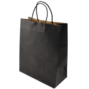 Bolsa de azúcar para comestibles con impresión de logotipo personalizado, bolsa de regalo de papel Kraft marrón con mango, embalaje de superficie Industrial, venta al por mayor - Product Image 6