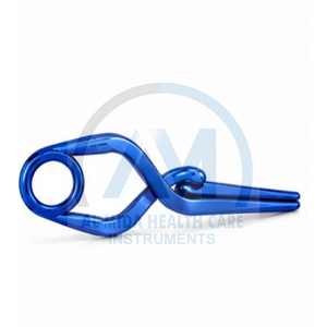 Al Mida Healthcare Surgical Clamp 60mm Length Loop Diameter Stainless Steel Manual <b>Instrument</b> Vascular Surgery CE Certified - Product Image 3