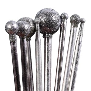 BAFA SURGICAL INSTRUMENTS Juego de 10 fresas de diamante esféricas de 2.35mm con mango ergonómico para herramienta rotatoria Dremel y grabado - Product Image 3