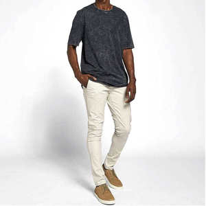 Men Acid Wash Cotton Tee Custom Printed Vintage Shirt Oversized Washed Men Tee 100% Cotton Streetwear Top Digital Print Blank T - Product Image 2