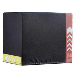 Pedana Pliometrica 3-in-1 in Cotone da 16/14/12 Pollici, Antiscivolo, per Fitness, Esercizi e Allenamento di Agilità - Product Image 1