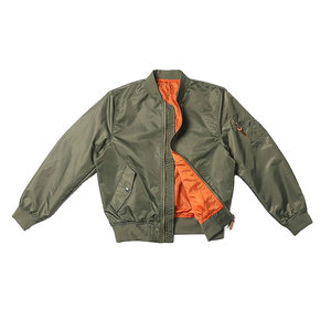 DAIZEN <b>STAR</b> INTERNATIONA Men's Bomber <b>Jacket</b> Solid Color Zipper Closure Stand Collar Polyester Cotton Windproof Casual Winter - Product Image 1