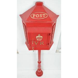 Ground <b>Mount</b> Metal LA Postes Yellow Coated Mailbox With Pillar Stand Ground <b>Mount</b> Water Resistance <b>Post</b> <b>Box</b> Wholesale Price - Product Image 4
