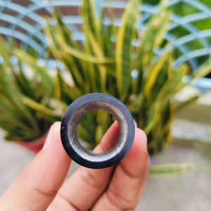 Natural <b>Crafts</b> Buffalo Horn Walking Stick Collar Handmade Polished Cane Ferrule Ring 24mm Fitting for Custom Cane Making - Product Image 3