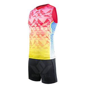 Custom Unisex Neon Green <b>Volleyball</b> Jersey <b>Set</b> V-Neck Sleeveless Mesh Moisture Wicking Adult Sports Apparel - Product Image 5