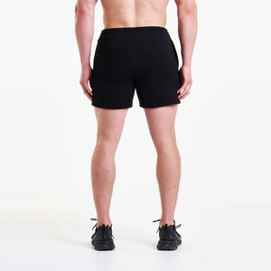 Shorts pour hommes de couleur unie avec ceinture élastique et cordon de serrage réglable pour un ajustement sûr en été, design de haute qualité - Product Image 3